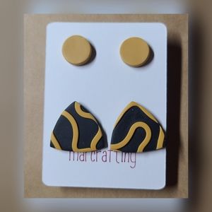 Handcrafted Polymer Clay Stud Earrings